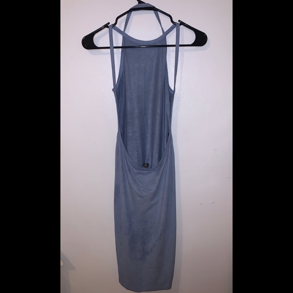 💙 Blue Velvet Midi Dress - Picture 2 of 2